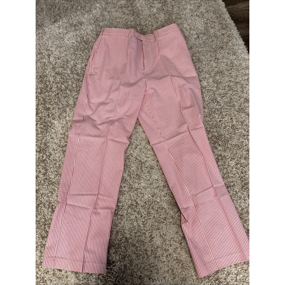 NEW WITH TAGS Tommy Hilfiger Pink And White Striped Dress Pants Size 38X32